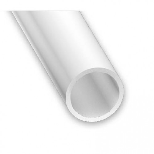 White 10mm x 1.2mm x 1m Solid Plastic PVC Tube Pipe 