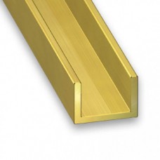 Brass Channel | 6mm x 0.8mm x 1m
