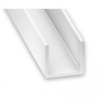 PVC Plastic Channel White | 18mm x 10mm x 1m
